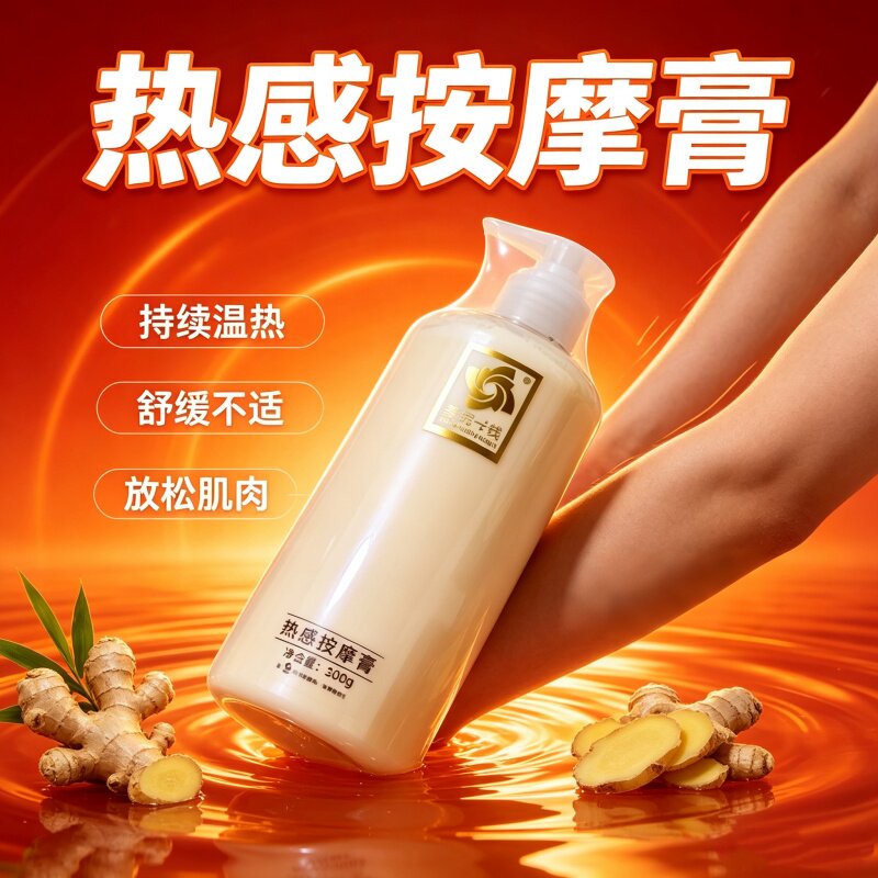 美院一线热感按摩膏温热舒缓紧致