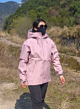 台州鸟LT硬壳冲锋衣男女同款连帽春秋登山服户外运动防风防水外套