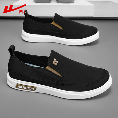 回力帆布鞋男2025新款一脚蹬男鞋