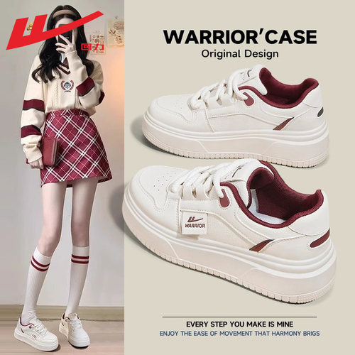 回力女鞋2025本命年红色小白鞋女