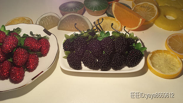 仿真杨梅桑果果葚水果模型影视拍照写生道具儿童识图玩具装饰品