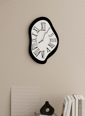 woods达利扭曲艺术时钟异形融化挂钟装饰摆件家居挂件时尚创意