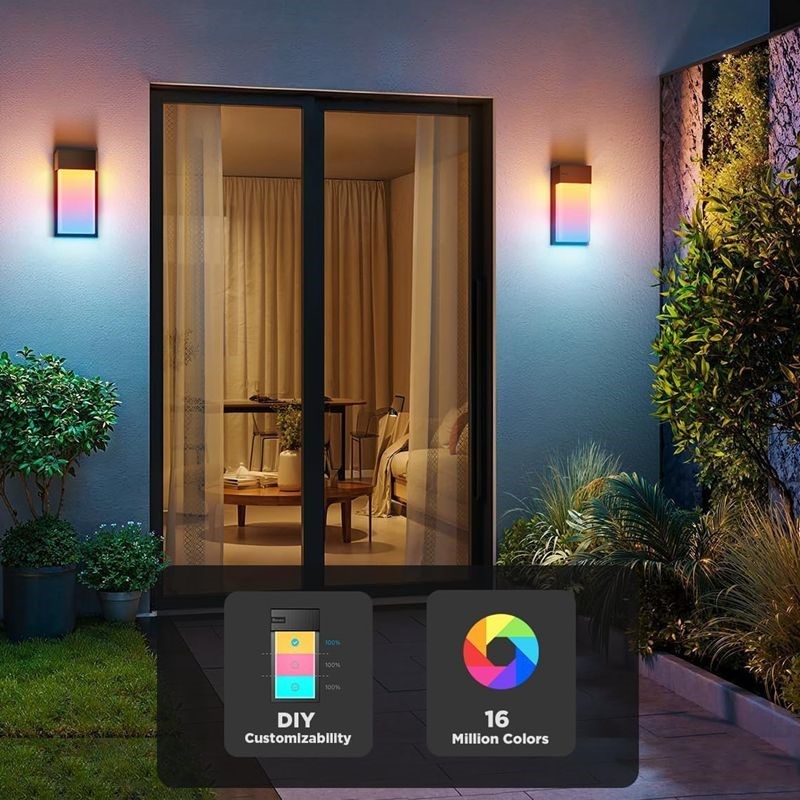 Govee 智能室外壁灯 RGBIC幻彩灯光 45种场景模式 防水 语音控制