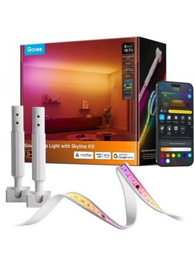 Govee Strip Light with Skyline Kit智能彩色调光天际线matter