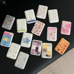 爱珀客强力磁吸卡包Magsafe磁铁吸附引磁环随身卡包收纳卡套放证件学生饭卡卡夹超薄小巧便携适用苹果17p手机