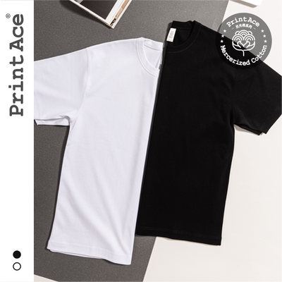 夏季重磅柔感丝光短袖圆领