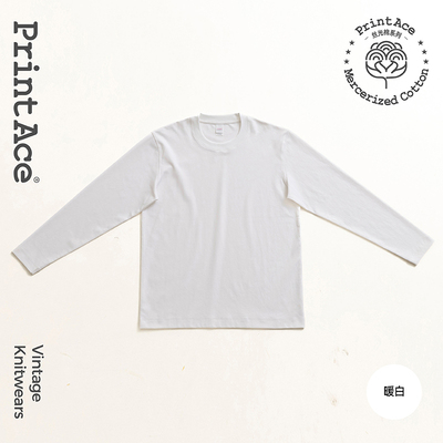 City Boy风丝光长绒棉密针双面布基础款长袖T恤6324