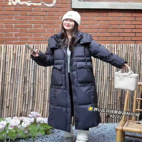 保暖过膝外套羽绒服加肥加大冬装