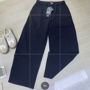 宜语析5636大码松紧腰弯刀裤女欧洲站胖mm显瘦香蕉裤女