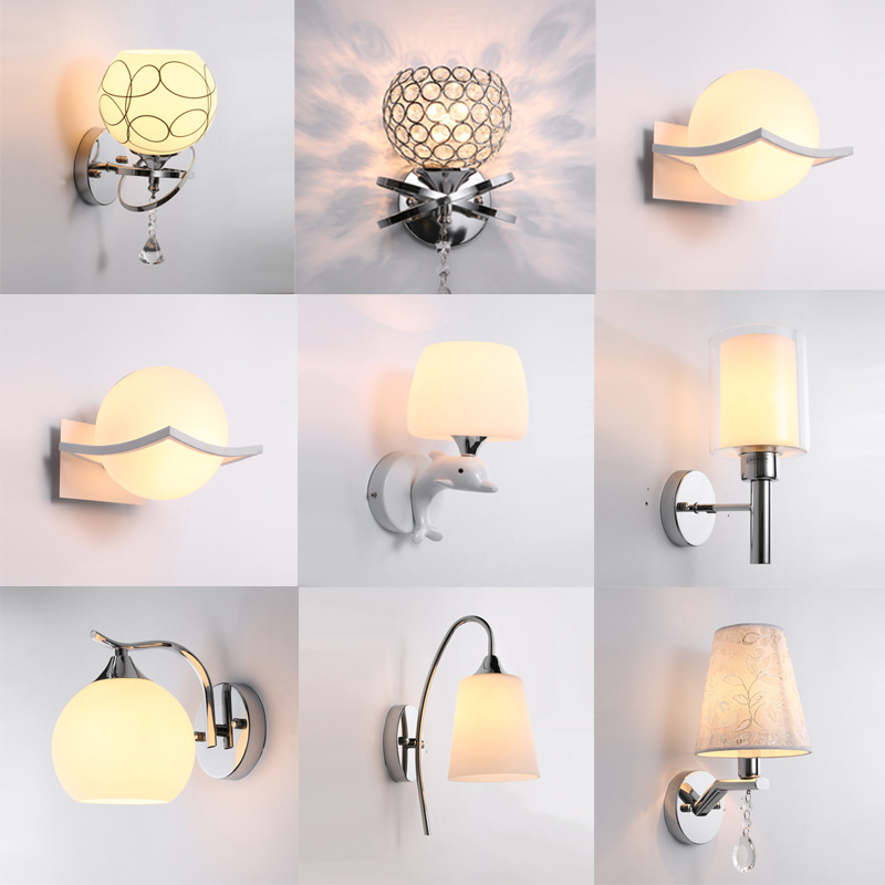 电镀银色楼梯e27110v可换灯泡