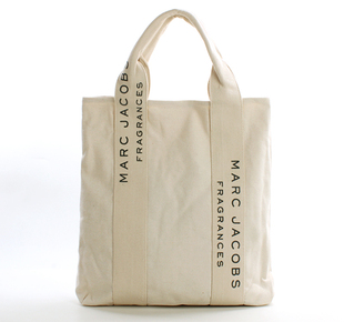 包邮热卖日本杂志附录款潮牌米白色厚实帆布单肩手提托特包购物袋