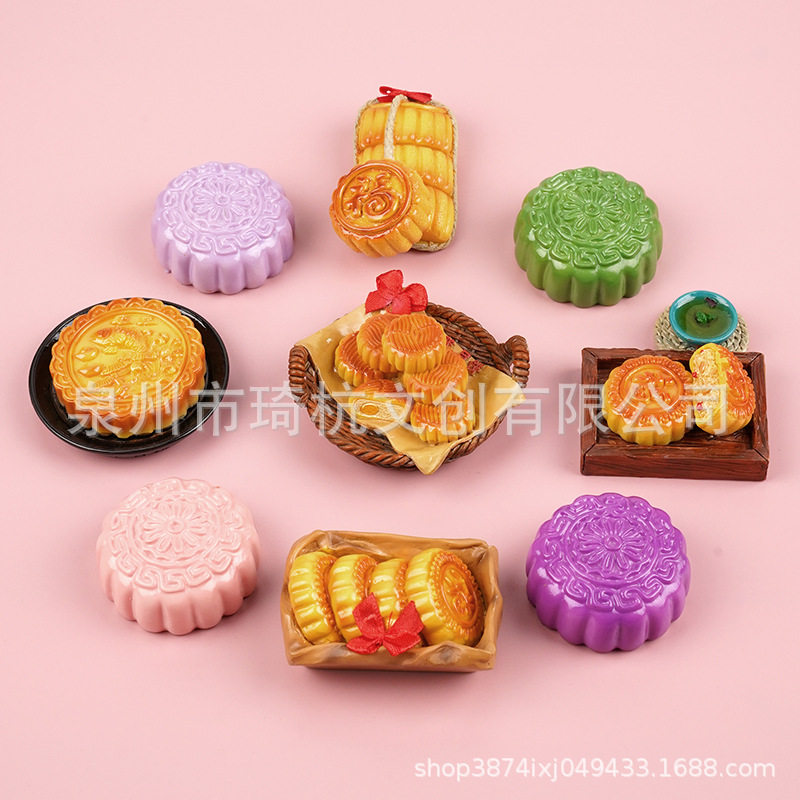 新款仿真月饼模型中秋月饼冰箱贴美食豪华大卡食玩树脂工艺品磁贴,玩具/童车/益智/积木/模型,儿童食玩,淘宝优惠券,粉丝福利购,淘宝优惠卷