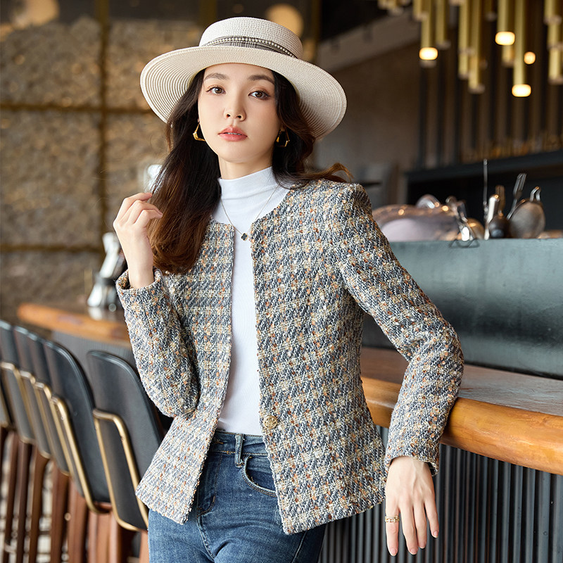 小香风短款西装外套女2026春秋季新款爆款上衣小个子气质修身西服