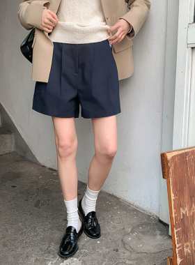 休闲短裤女2024新款夏季高腰气质通勤小个子外穿宽松显瘦工装裤子