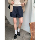女2024新款 夏季 高腰气质通勤小个子外穿宽松显瘦工装 休闲短裤 裤 子