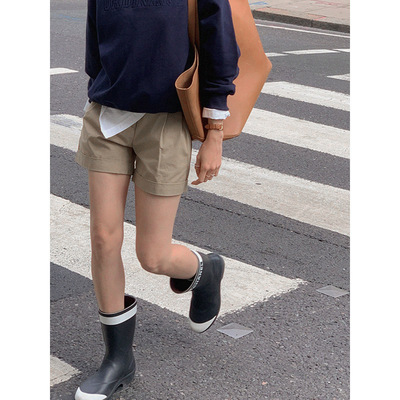 休闲百搭小个子高腰短裤