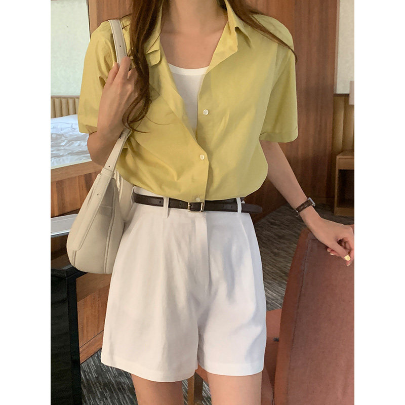 棉麻白色短裤女2026夏季新款舒适凉爽高腰显瘦气质休闲裤直筒裤子