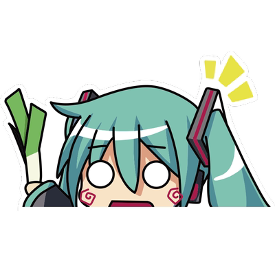 初音未来葱娘动漫二次元汽车贴纸