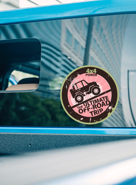 新品吉普车JEEP越野SUV一族4X4 OFFROAD改装电动汽车装饰反光贴纸