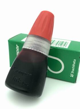 日本旗牌CS-10N原子印油快速干渗透型印章用万次印油有黑蓝红色