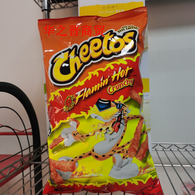 美国CHEETOS 奇多巨形粟米条火辣栗米棒泡芙零食215g/包 4包包邮