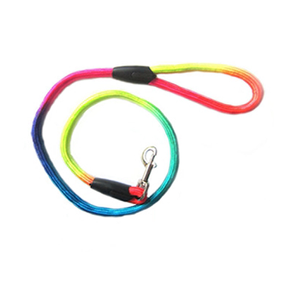 宠物狗狗牵引绳中大型犬牵引绳金毛萨摩耶专用七彩胸背狗链子大号