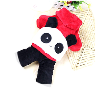 熊猫装秋冬装狗狗衣服 宠物衣服 四脚狗衣服 泰迪贵宾衣服