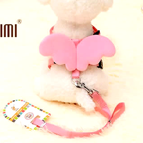 天使翅膀胸背牵引绳宠物时尚可爱