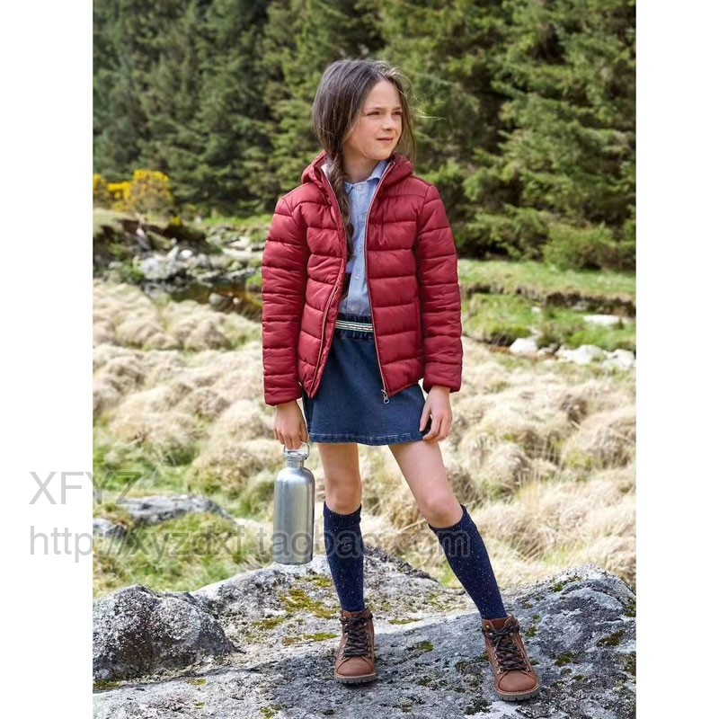 棉衣好穿实用法国高端女童轻薄