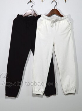 N302 shei* 女童男童纯棉 休闲运动裤 束口慢跑长裤子 卫裤