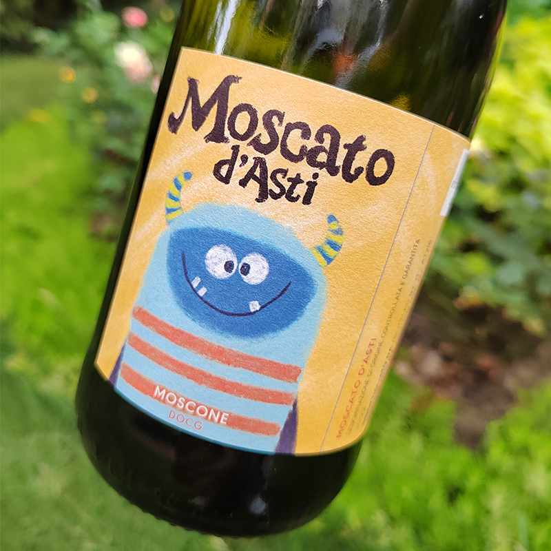 小怪兽Asti！意大利进口莫斯卡托阿斯蒂Moscato d'Asti甜白起泡酒