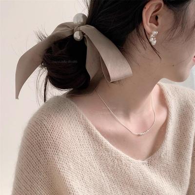 飘带蝴蝶结发圈发绳缎带