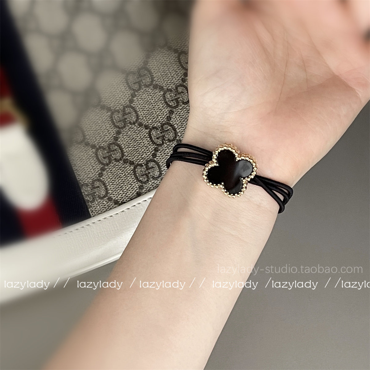 醋酸材质！气质四叶草发绳 简约发圈女 简单百搭扎发皮筋头绳女,饰品/流行首饰/时尚饰品新,发饰,淘宝优惠券,粉丝福利购,淘宝优惠卷