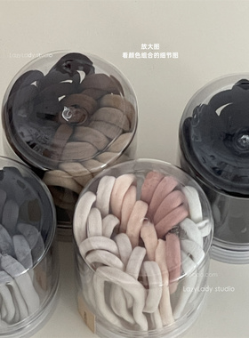 25只送盒~软，细，高弹，无接缝发绳 基础不伤发皮筋 橡皮筋发圈