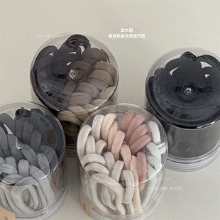 25只送盒~软,细,高弹,无接缝发绳 基础不伤发皮筋 橡皮筋发圈