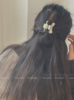 小号加厚醋酸材质品质半夹 蝴蝶结晕染人鱼姬小众半抓鲨鱼夹抓夹