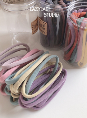 25支加长版头绳！大圈！大圈！韩国chic质量chao棒的稀有色发绳