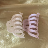 齿梳宽 发量适中到偏多 内部容量大 加大鲨鱼夹抓夹盘发夹子女