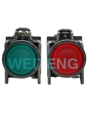 施耐德 XB4-BW33B5 LED带灯24V按钮ZB4-BVB3/BVB4触点ZBE-101/102