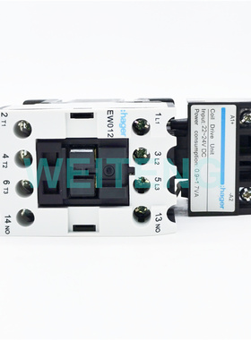 HAGER海格电气 EW012-E 接触器直流控制 24VDC 三相5.5KW电流25A