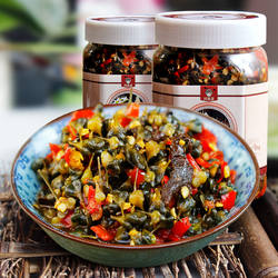 阿表哥韭菜花腌干巴菌450g*2瓶咸菜下饭菜云南特产小菜泡菜土特产