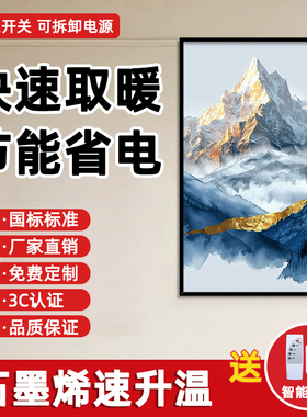 石墨烯发热片壁挂式取暖器墙暖壁画全屋大面积节能省电暖器电暖气