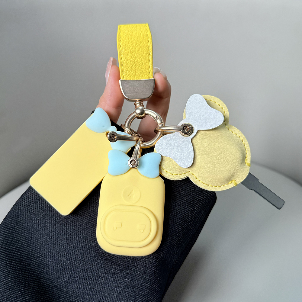 适用台铃电动车钥匙套大安罗纳多蝴蝶米兰卡通可爱遥控器保护套壳