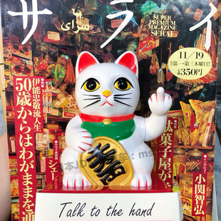 日本jdm改装车内摆设招财猫黄金万两中指创意搞笑内饰摆件礼物cat