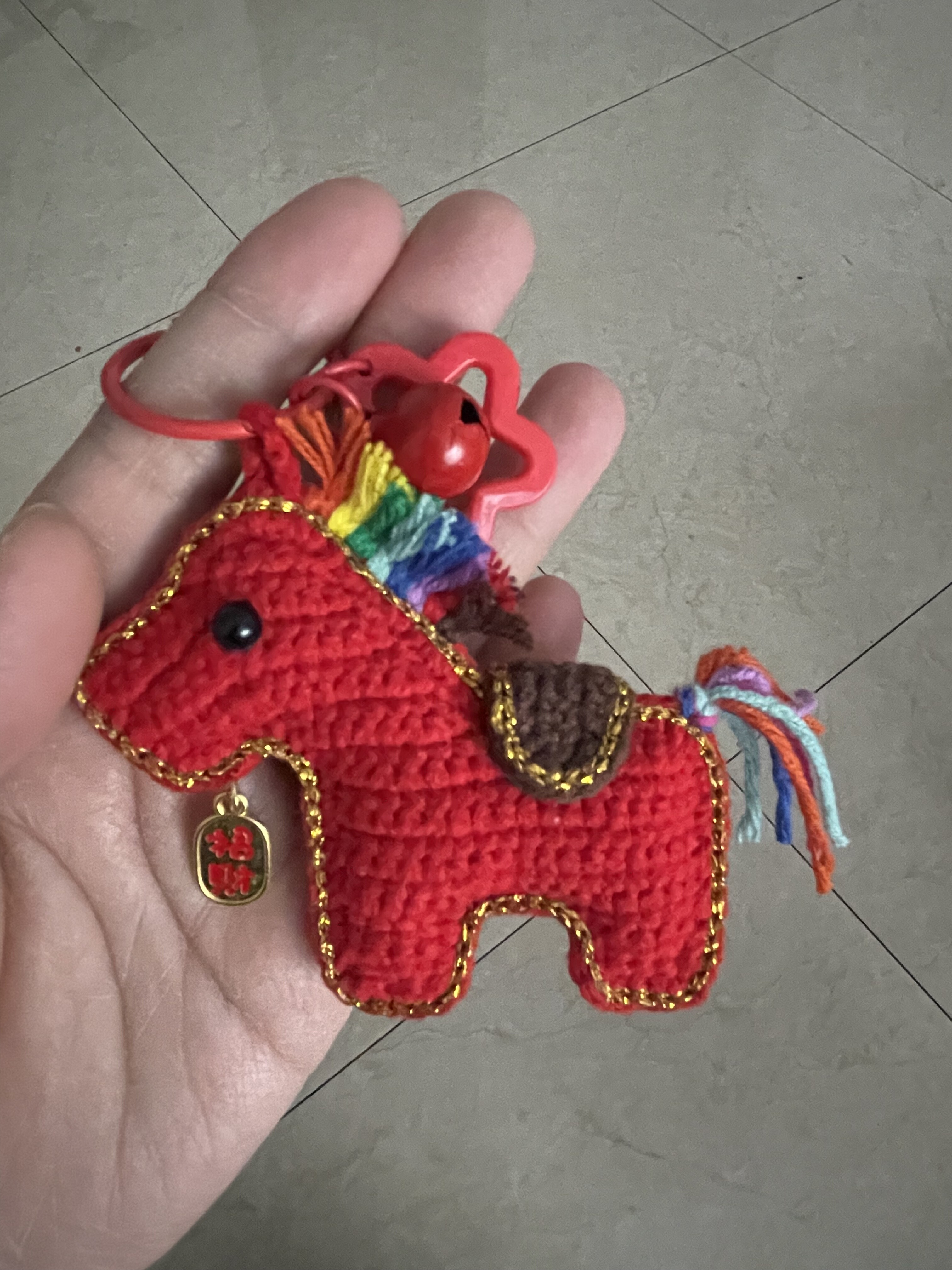成品发货手工小马包挂件毛线钩织生肖彩虹马玩偶钥匙扣礼物,节庆用品/礼品,钥匙扣,淘宝优惠券,粉丝福利购,淘宝优惠卷