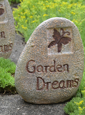 花园别墅庭院幼儿园草坪阳台装饰户外仿石头树脂摆件造景园艺杂货