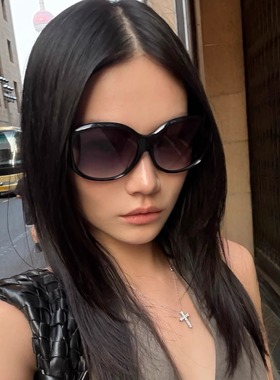 404的店千禧年大框蛤蟆板材墨镜