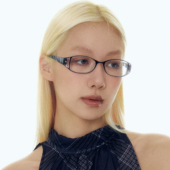 404 店复古椭圆90年代花纹眼镜千禧风凹造型时髦添酷辣妹镜架女