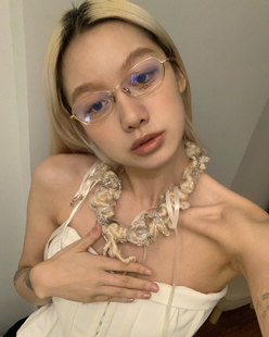 404 店复古小框纯钛眼镜架配度数高度近视素颜斯文高质量镜框女