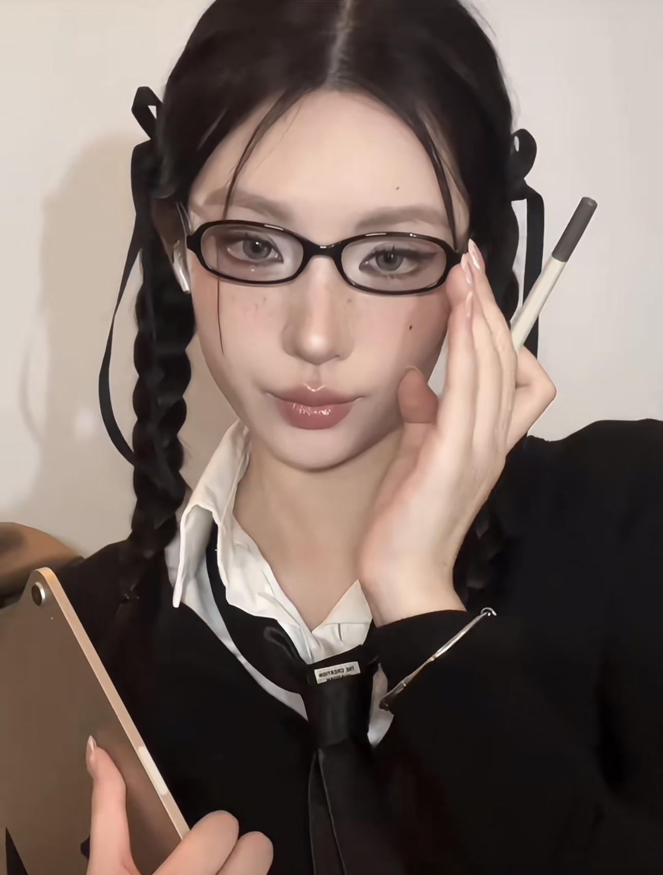 404的店Y2K小框方圆墨镜凹造型千禧年代QQ时尚太阳眼镜小众审美女